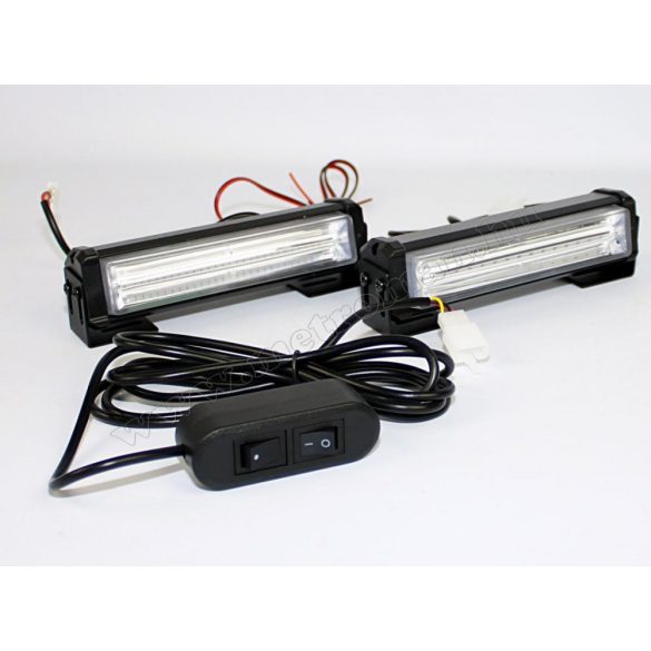Autós Kék-Piros stroboszkóp COB LED villogó, megkülönböztető jelzés Mlogic ML1-COB/BR PRO