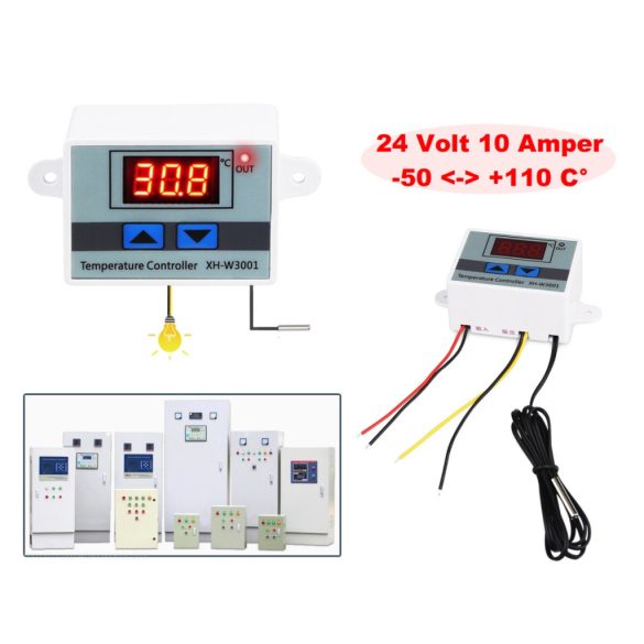 24 Voltos hőmérséklet kapcsoló -50 - +110 Cfok MM3001-24V