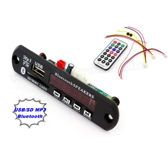 Beépíthető USB/SD és Bluetooth MP3 modul Mlogic MMS6