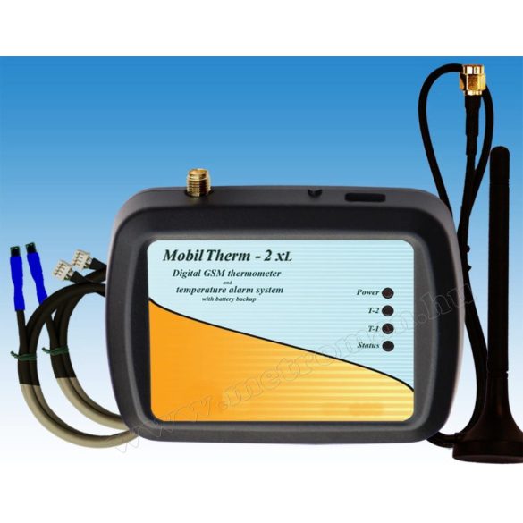 GSM hőmérő, hőmérséklet riasztó és fűtés távirányító MobilTherm-2-XLA