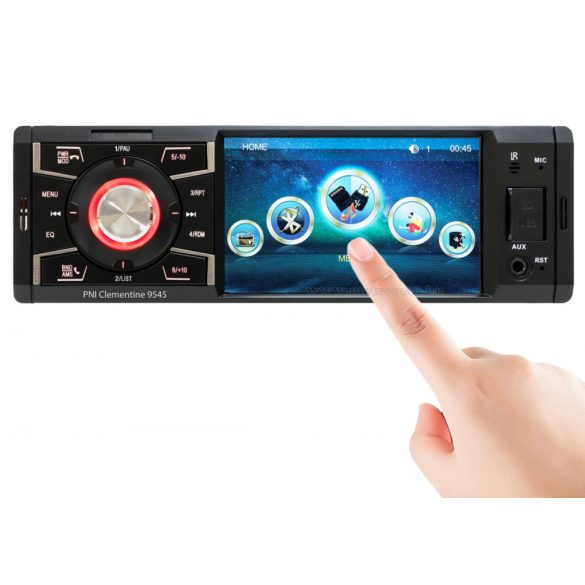 Bluetooth multimédiás autórádió fejegység 4"-os LCD monitorral Clementine MP5-9545BT LCD