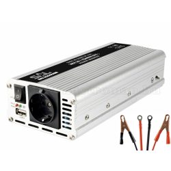   Feszültségátalakító, inverter, 12/230V 1000/2000 Watt, SAI 2000 USB