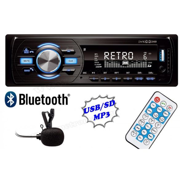 USB / SD MP3 Bluetooth autórádió VoxBox VB 4000 BT