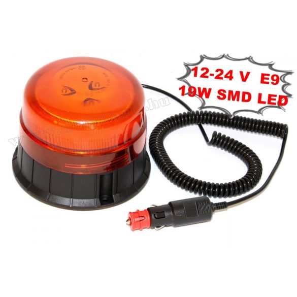 Megkülönböztető jelzés,  nagyteljesítményű LED villogó, narancs sárga, WAR11M 12/24V E9