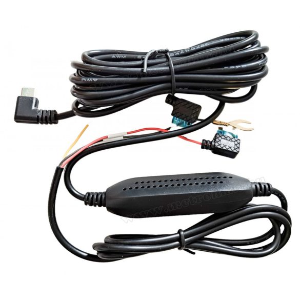 Fix bekötésű tápkábel autós DVR menetrögzítő kamerákhoz DVR-USB-C