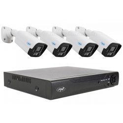   Nagy felbontású 4 kamerás  biztonsági IP megfigyelő kamera rendszer PNI716-IP125-4X5MP