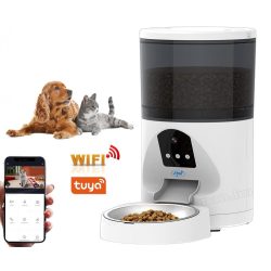   WIFI okos automata kisállat etető, Kutya és Macska etető WIFI kamerával MyPet PT036 TuyaSmart