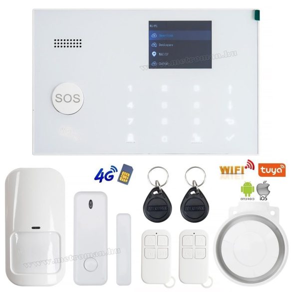 Vezeték nélküli WIFI/4G GSM okos riasztó rendszer Safe House PT700-4G/WIFI TuyaSmart