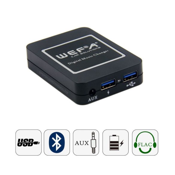 Bluetooth kihangosító és USB SD AUX illesztő gyári autórádiókhoz WEFA-606 
